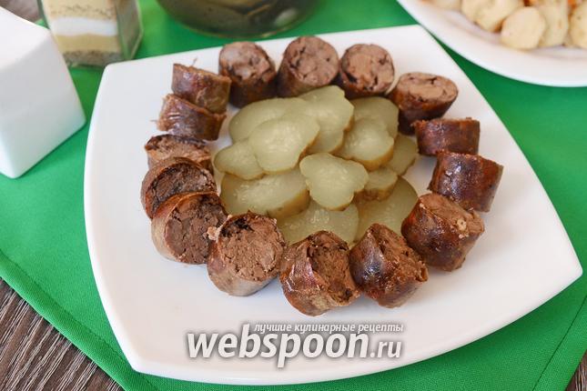 Фото Колбаса из печёнки и куриных сердечек