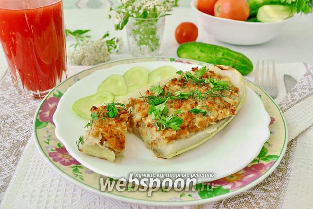 Фото Фаршированный запечённый кабачок