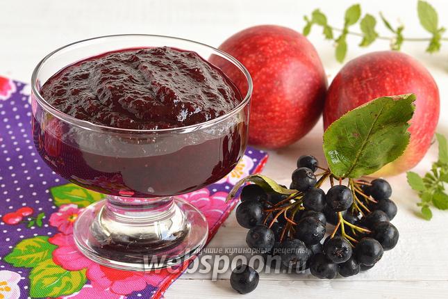 Фото Повидло из яблок и черноплодной рябины