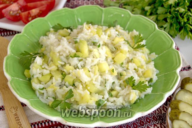 Фото Кабачки тушёные с рисом