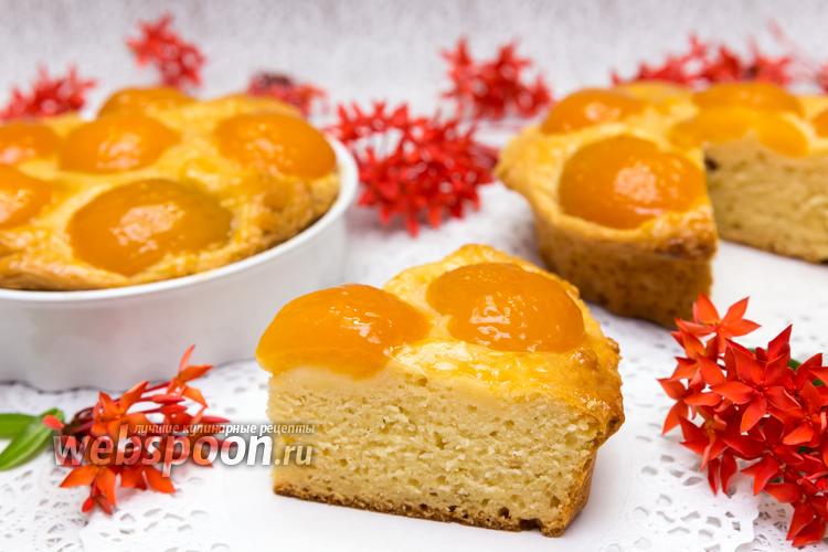 Фото Творожный пирог с абрикосами