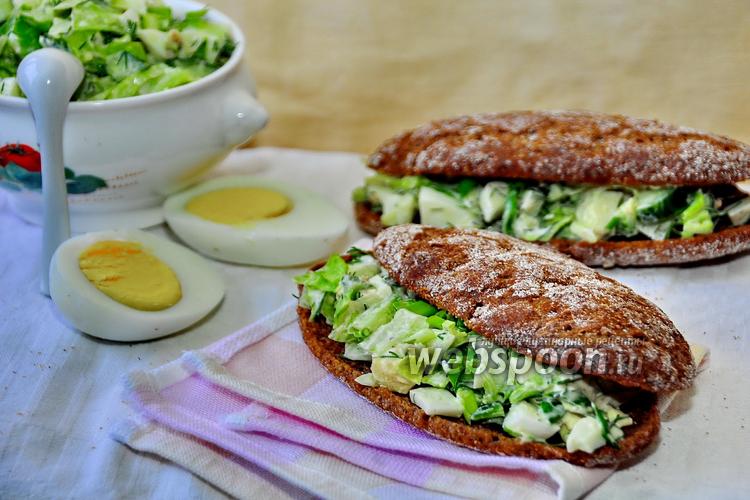 Фото Сэндвич с яичным салатом