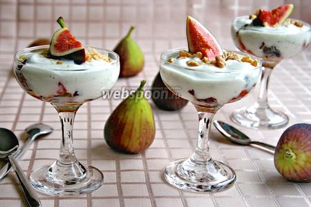 Фото рецепта Десерт «инжир с йогуртом»