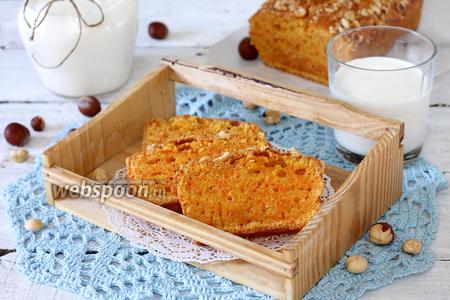 Фото рецепта Морковный кекс с фундуком