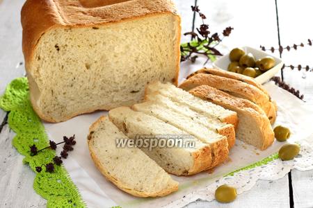Фото рецепта Хлеб с оливками и итальянскими травами