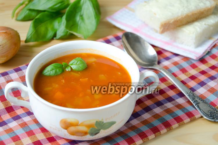 Фото Овощной томатный суп