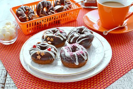 Фото рецепта Шоколадные пончики