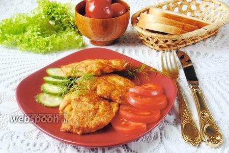 Фото рецепта Отбивные из куриных бёдер