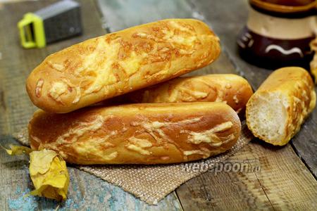 Фото рецепта Багеты с сыром в хлебопечке