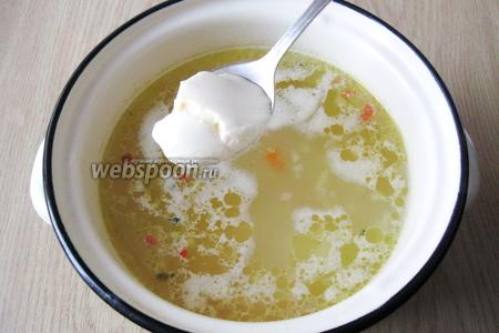 Сырный суп с курицей и кукурузой
