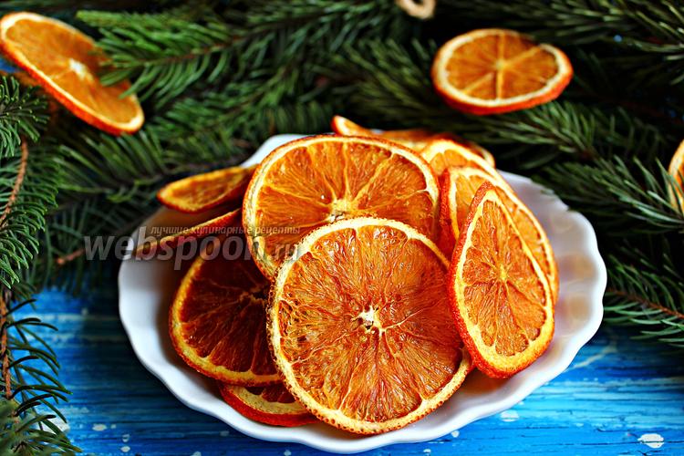 Фото Апельсиновые чипсы с имбирём