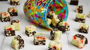 Фото рецепта Шоколадные конфеты «Мозаика»