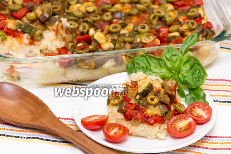 Фото Рис с овощами и сыром