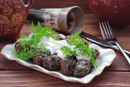 Фото рецепта Долма Сарма с грецкими орехами