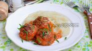 Фото рецепта Тефтели в томатно-сметанном соусе