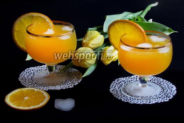 Фото Крюшон из шампанского с апельсинами
