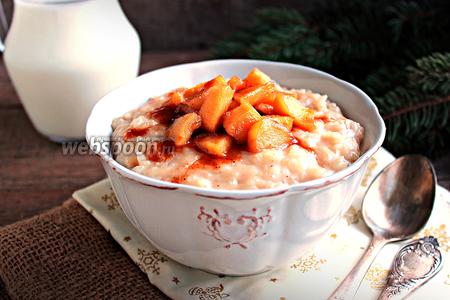 Фото рецепта Рисовый пудинг с яблоками