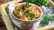 Фото рецепта Фарфалле с креветками с томатно-ромовом соусе