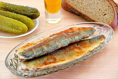 Фото рецепта Сельдь, жаренная в панировочных сухарях, по-белорусски