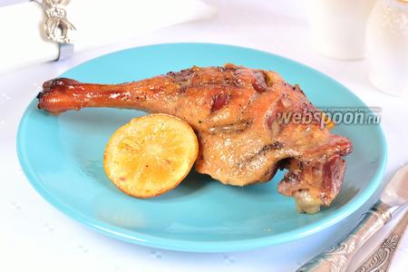 Фото рецепта Утиные ножки в лимонно-медовом маринаде