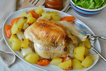 Цитрусовая курица на рисовой подушке — рецепт с фото