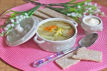 Фото рецепта Гороховый суп из копчёных хребтов сёмги