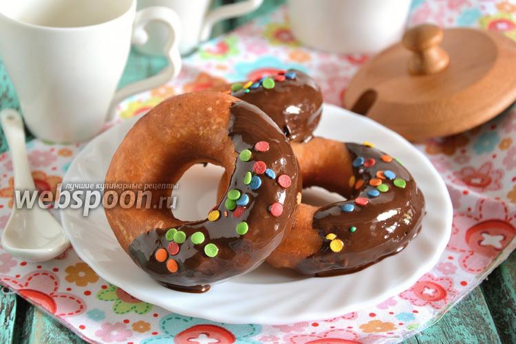 Фото Пончики на сковороде «Фантазия» в шоколаде