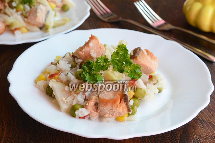 Фото Горбуша с рисом и овощами