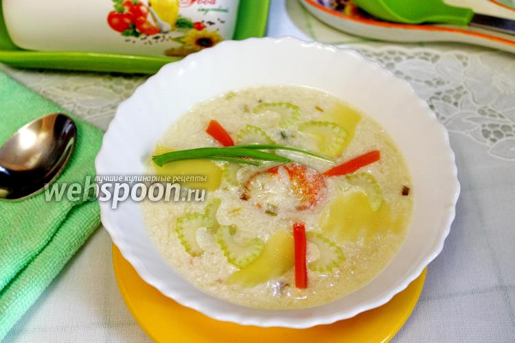 Рецепт Рыбный суп с картошкой и креветками