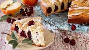 Фото рецепта Сдобный пирог с вишнями и маком