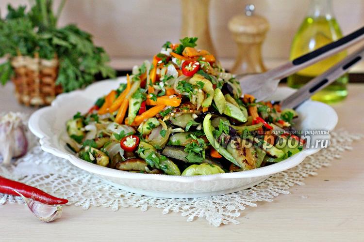 Фото Тёплый салат из овощей