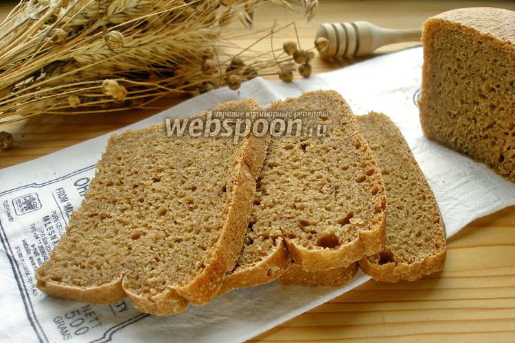 Фото Чёрный хлеб с тмином и мёдом в хлебопечке