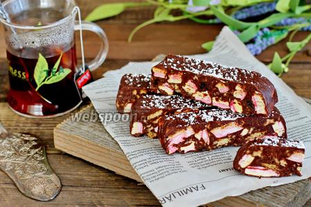 Фото рецепта Конфеты с маршмеллоу и изюмом