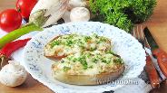 Фото рецепта Белые баклажаны фаршированные курицей и грибами