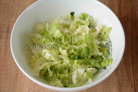 Рапунцель-салат с сырным соусом – кулинарный рецепт
