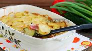Фото рецепта Картофель с беконом и кабачками