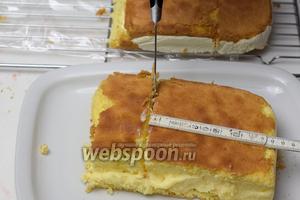 Также поступаем с 2 меньшими кусками. Это туловище, от которого отрежем на пятачок и ножки. Отмеряем около 12-12.5 см и отрезаем. Из самого малого четырёхугольника будет пятачок и ноги.