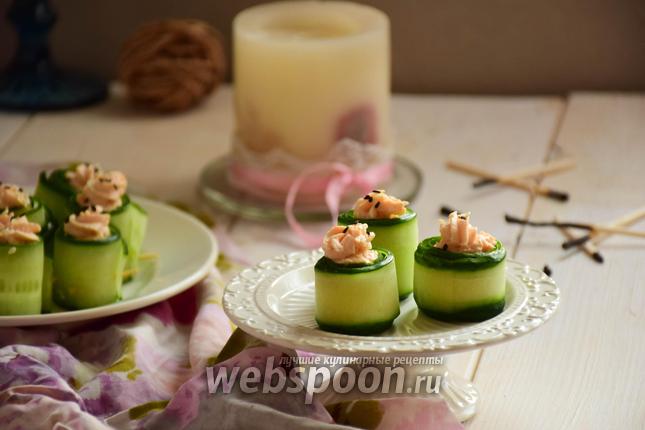 Фото Огуречные роллы с креветками