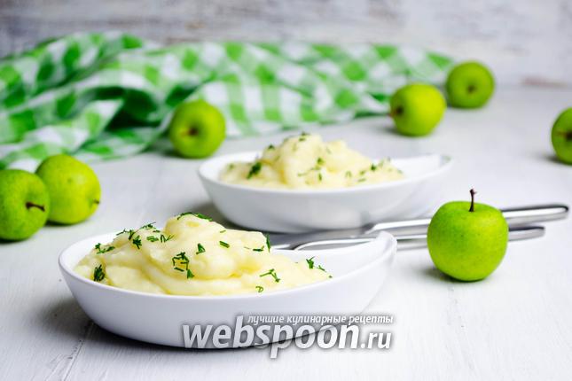 Фото Картофельное пюре с яблоком