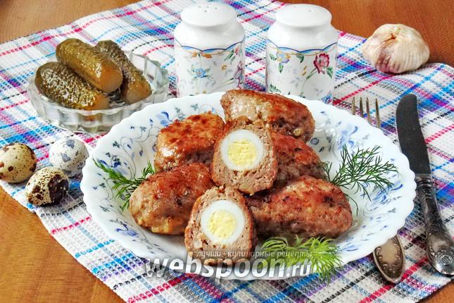 Фото Котлеты с перепелиными яйцами