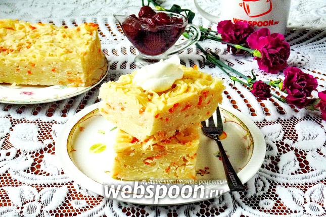 Фото Лапшевник с творогом