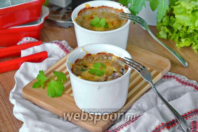 Фото Жульен с куриными сердечками