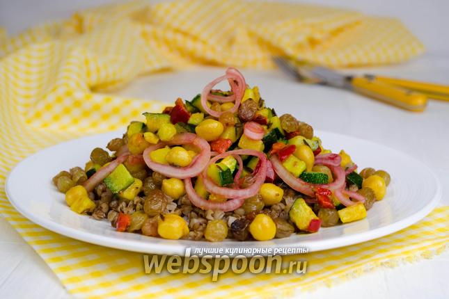 Фото Салат из гречки с овощами