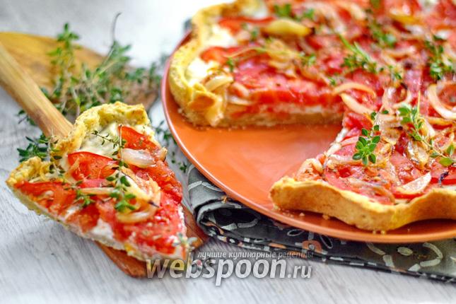 Фото Итальянский тарт с помидорами и сыром