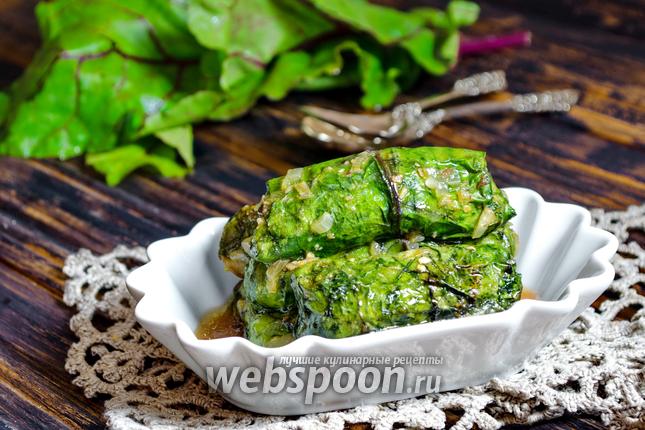 Фото Постные голубцы с рисом и грибами