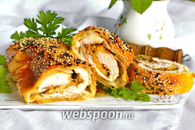 Фото Куриный рулет в тесте