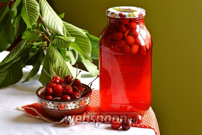 Фото Компот из черешни на зиму