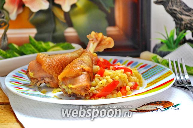 Фото Домашняя курица с булгуром в мультиварке