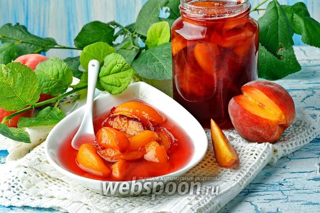 Фото Варенье из персиков пятиминутка