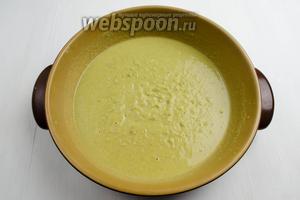Добавить масло топлёное (20 г) и сливки (50 мл). Пюрировать.